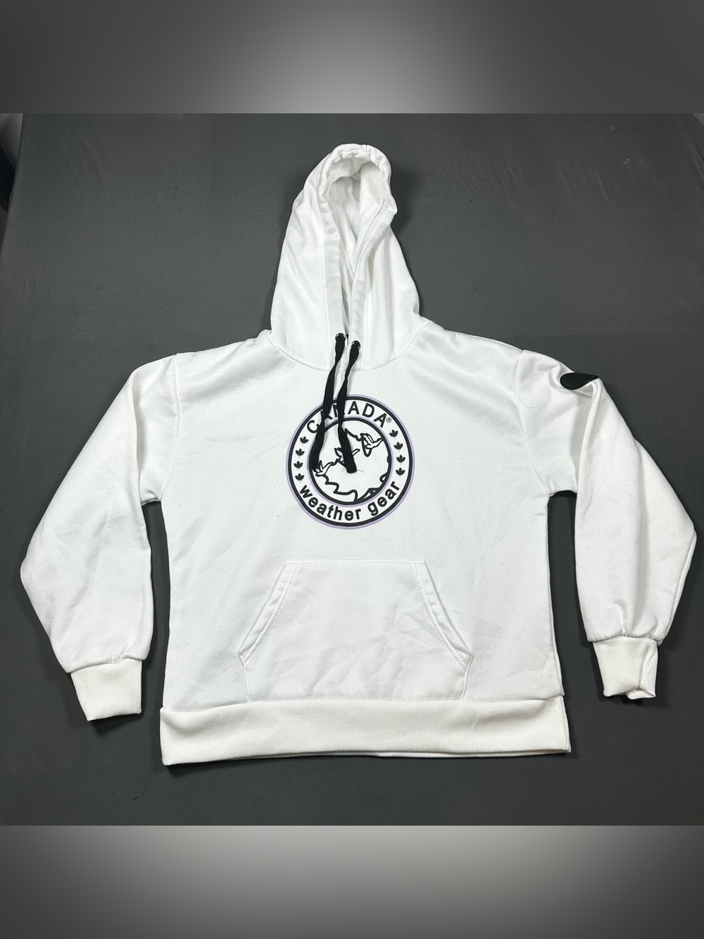 Canada Weather Gear Women's White Hoodie Sweatshirt Size Medium
